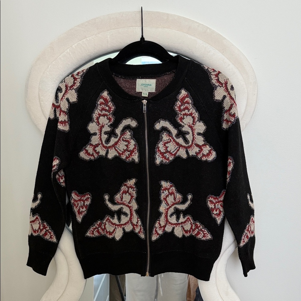 Patterned Zip-Up Jacket